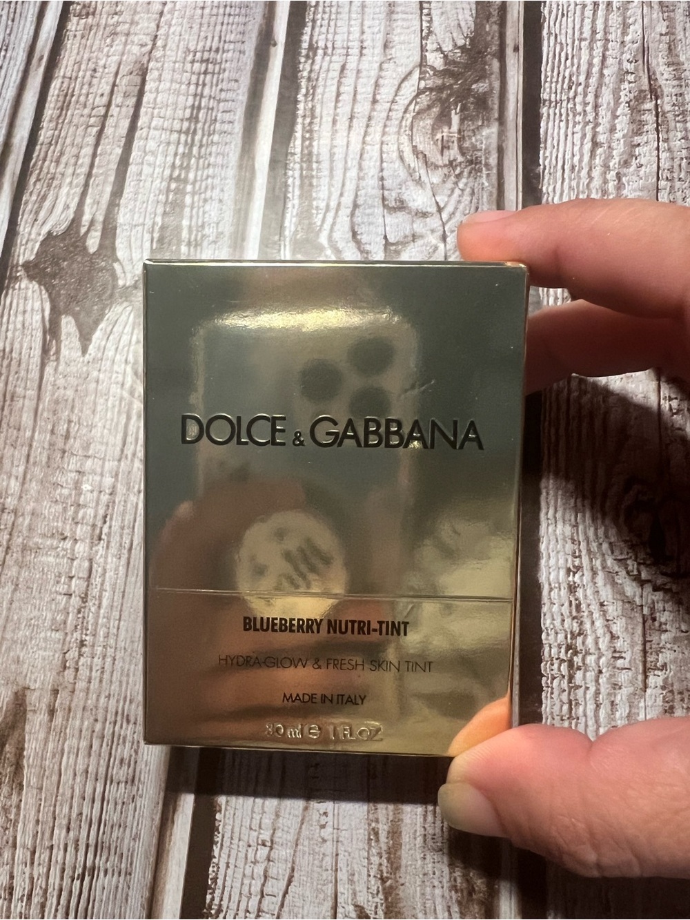Dolce & Gabbana Gold Reflective Blueberry Nutri-Tint Box